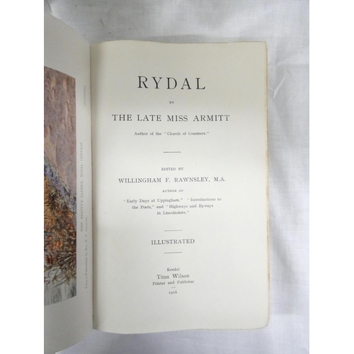 119 - ARMITT MISS M. L.  Rydal. Col. frontis & other illus. Orig. blue cloth, some wear. Ken... 