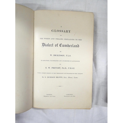 120 - BROCKETT JOHN T.  A Glossary of North Country Words With Their Etymology. 2 vols. in one. ... 