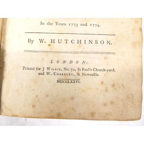 123 - HUTCHINSON W.  An Excursion to the Lakes in Westmoreland & Cumberland With a Tour Thro... 