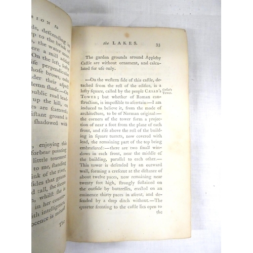 123 - HUTCHINSON W.  An Excursion to the Lakes in Westmoreland & Cumberland With a Tour Thro... 