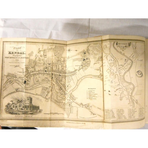 127 - NICHOLSON CORNELIUS.  The Annals of Kendal. Fldg. eng. map & hand tinted eng. plates. ... 