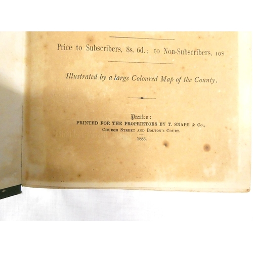 129 - BULMER T. & CO.  History, Topography & Directory of West Cumberland. Loose fldg. m... 