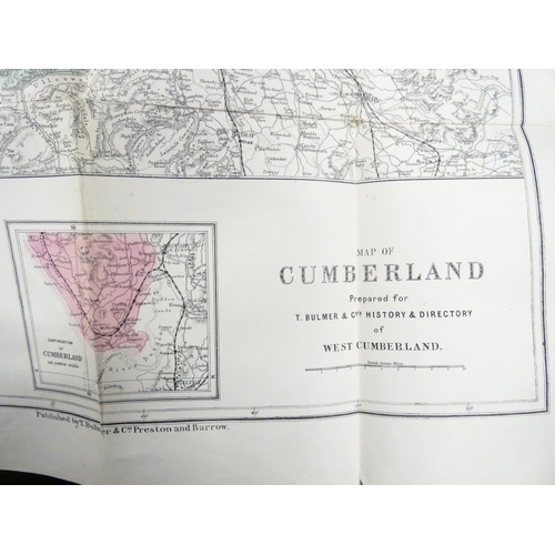 129 - BULMER T. & CO.  History, Topography & Directory of West Cumberland. Loose fldg. m... 