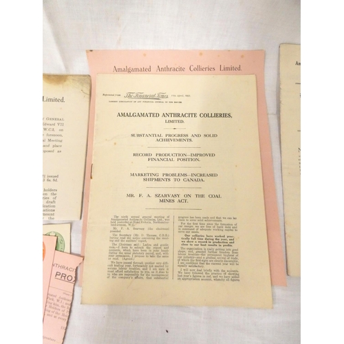 145 - Holmside & South Moor Collieries Limited.  Hand col. fldg. linen OS map depicting the Collieries... 