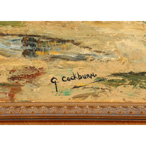 450 - Gordon Cockburn (Scottish 1944-2022) ARR'Greenan Castle'Gilt framed oil on canvas, signed lower righ... 