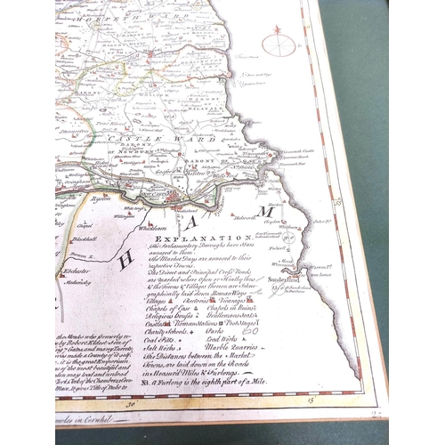 68 - BOWEN EMANUEL & KITCHIN THOMAS.  A New Improved Map of Northumberland from the Best Surveys &... 