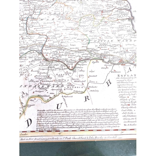 68 - BOWEN EMANUEL & KITCHIN THOMAS.  A New Improved Map of Northumberland from the Best Surveys &... 