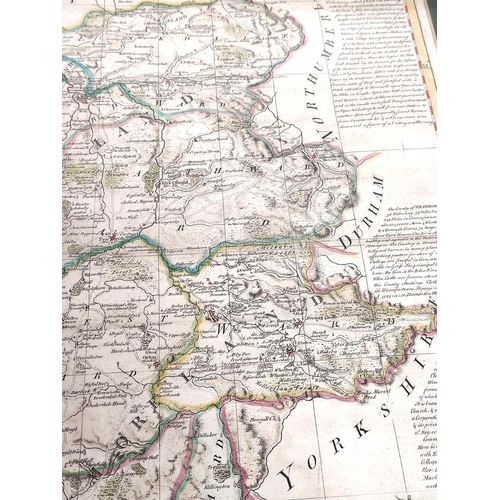 69 - BOWEN EMANUEL & KITCHIN THOMAS.  A New Map of the Counties of Cumberland & Westmoreland Divi... 