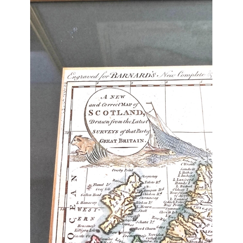 77 - BARNARD EDWARD.  A New & Correct Map of Scotland and A New & Correct Map of Ireland, each En... 