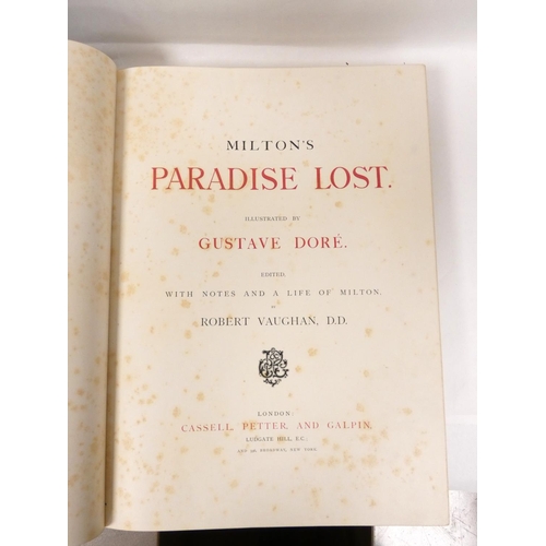 167 - DORÉ GUSTAVE (Illus).  Milton's Paradise Lost ... Edited ... by Robert Vaughan. Eng. plates. Folio. ... 