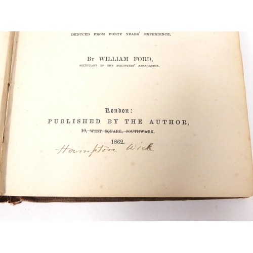 240 - WARD WILLIAM.  A Practical Treatise on Malting & Brewing with an Historical Account of... 