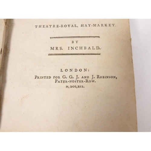 242 - 18th Century Plays.  A collection in 2 vols., c.1790's.