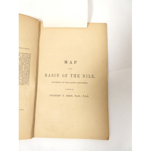 244 - GLIDDON GEORGE R.  Hand-Book to the American Panorama of the Nile Being the Original Trans... 