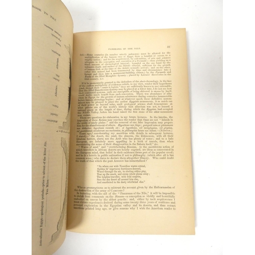 244 - GLIDDON GEORGE R.  Hand-Book to the American Panorama of the Nile Being the Original Trans... 