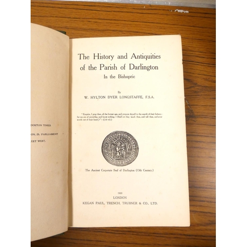 254 - LONGSTAFFE W. H. D.  The History & Antiquities of the Parish of Darlington. Illus. Thick large 8... 