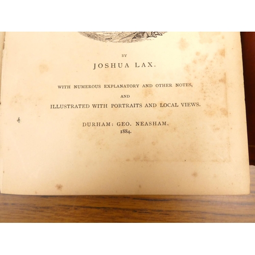 257 - LAX JOSHUA.  Historical & Descriptive Poems. 2 copies, one a pres. copy from the autho... 