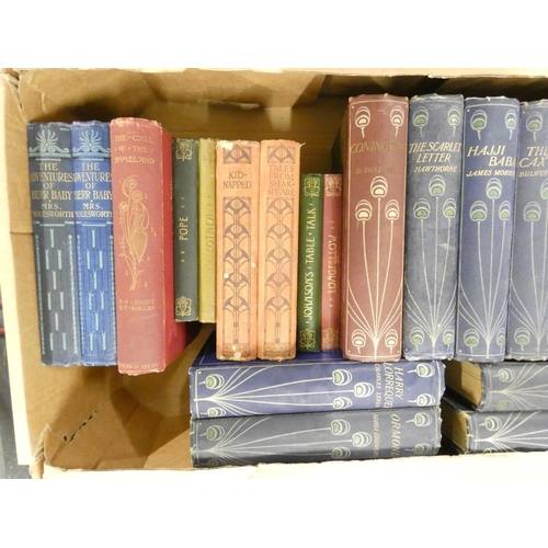 261 - Literature.  21 various vols. incl. decorative cloth bdgs.