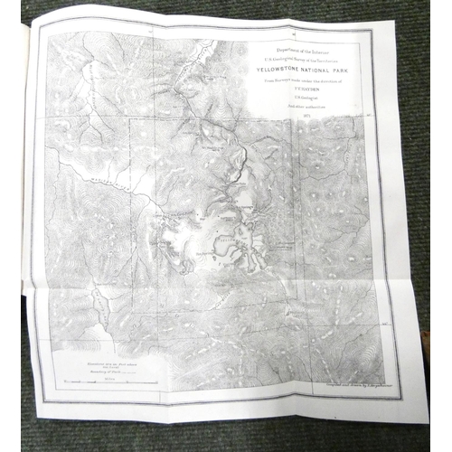 265 - COX E. T.  First Annual Report of the Geological Survey of Indiana. Eng. frontis. Orig. cl... 