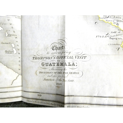 268 - THOMPSON G. A.  Narrative of an Official Visit to Guatemala from Mexico. Fldg. eng. map, h... 