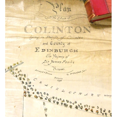 89 - CRAWFORD WILLIAM.  Plan of the Estate of Colinton ... County of Edinburgh, the Property of Sir James... 