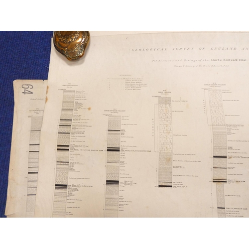 91 - Geological Survey of England & Wales.  Plans & Sections of the Northumberland Coal... 