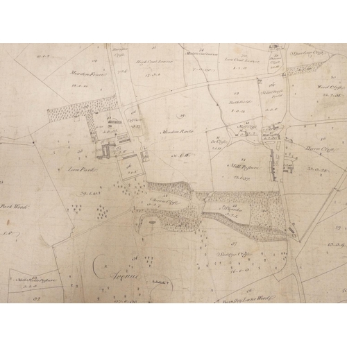 92 - FRYER JOHN.  Plan of Lands in the Manor of Ravensworth & Lamesley in the Parish of Che... 