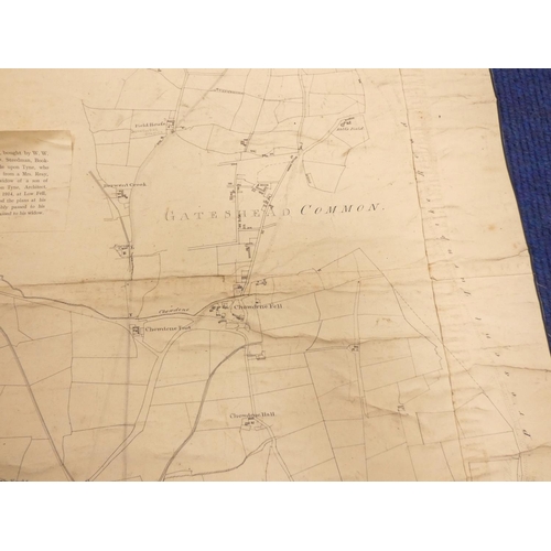 92 - FRYER JOHN.  Plan of Lands in the Manor of Ravensworth & Lamesley in the Parish of Che... 