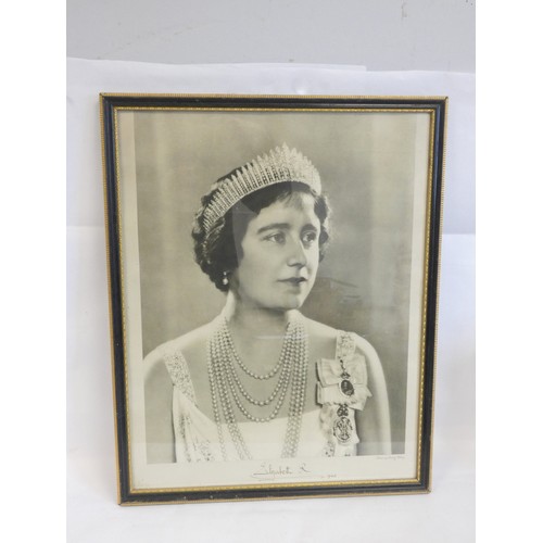 100 - GEORGE VI & QUEEN ELIZABETH. Two signed presentation photographs. George VI by Hugh Cecil printe... 