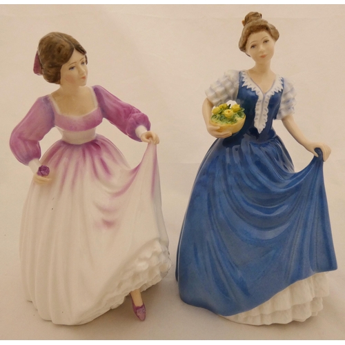 62 - Five Royal Doulton figures to include 'Ashley' HN 3420, 'Jennifer' HN 3447, 'Helen' HN 3601', 'Patri... 