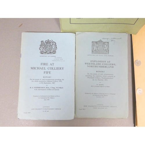 147 - Michael Colliery, Fife.  Fire Report. Orig. prntd. wrappers with plans in pocket. 1968; a similar re... 