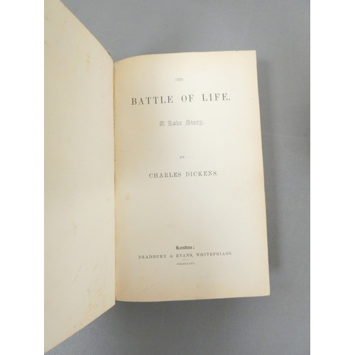 226 - DICKENS CHARLES.  The Battle of Life. Eng. frontis, title & vignettes. No adverts. 16mo. Nice re... 