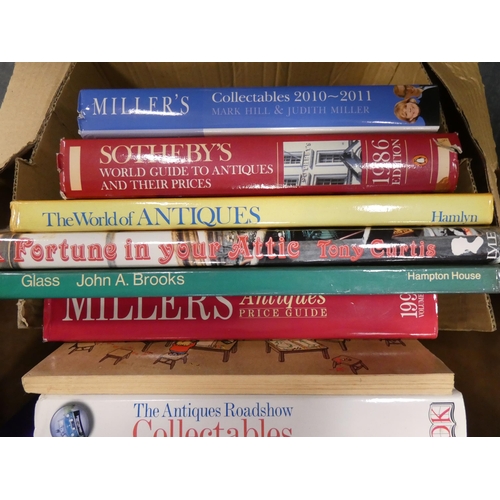 111 - Carton of books to include antique reference and Miller's Price Guides, Scottish Vernacular Furnitur... 