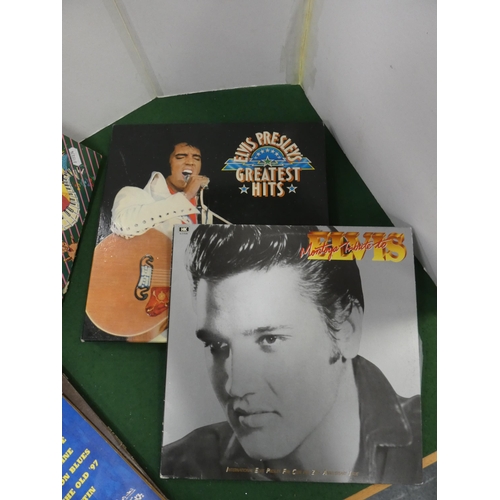 124 - Vinyl records to include Elvis Presley, Johnny Cash etc.