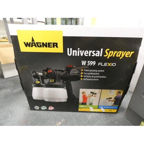 132 - Wagner universal sprayer, Wagner universal masking kit and a Wagner universal extra extension, all b... 