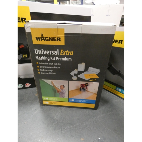 132 - Wagner universal sprayer, Wagner universal masking kit and a Wagner universal extra extension, all b... 