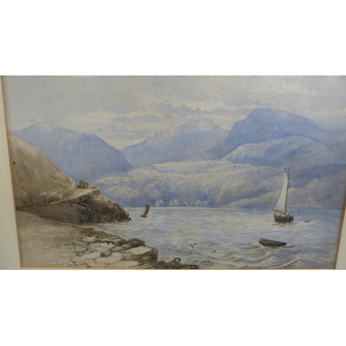 196 - Pair of antique watercolours depicting landscape scenes, signed indistinctly.