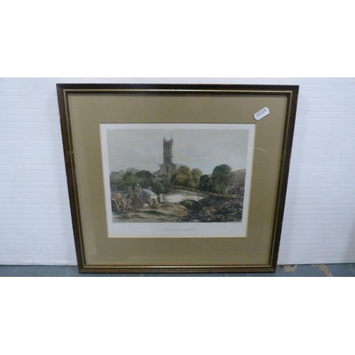 197 - Group of various pictures to include a watercolour of Blackhall Castle by DMM, pair of watercolours ... 