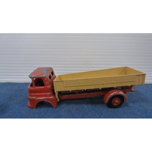 20 - Britains diecast Foden flatbed trucks, coaches, Dinky Routemaster bus, diecast parts etc.