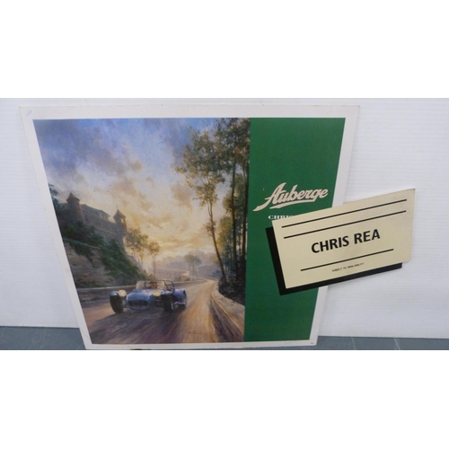 205 - Two advertising posters after Alan Fearnley, 'Chris Rea - Auberge'.  (2)