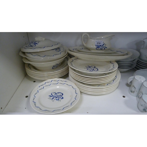 214 - Two part dinner sets to include TG Green & Co., and a Brazilian part set (one shelf).