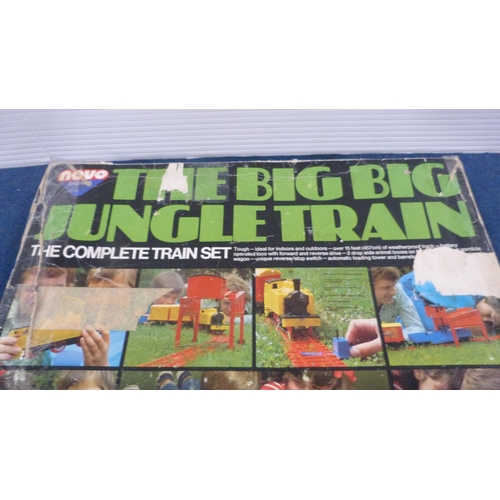 23 - Tri-ang OO gauge RS.18 clockwork train set and rocket launcher, Novo Railways 'The Big Big Jungle Tr... 