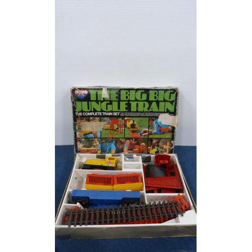 23 - Tri-ang OO gauge RS.18 clockwork train set and rocket launcher, Novo Railways 'The Big Big Jungle Tr... 