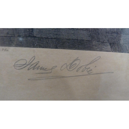 252 - After James DobieInterior scenestwo pencil signed prints and another print. (3)... 