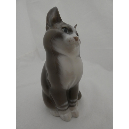 267 - Royal Copenhagen figure of a cat, shape no. 1803.