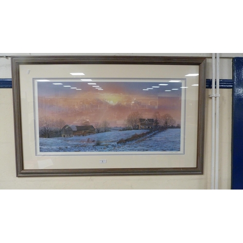 3 - After Lloyd PrettyFarming scenePencil signed artist's proof print, no. 112/390, framed and glazed, a... 