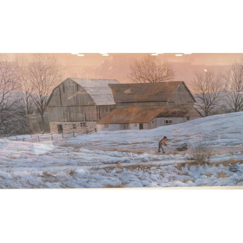 3 - After Lloyd PrettyFarming scenePencil signed artist's proof print, no. 112/390, framed and glazed, a... 