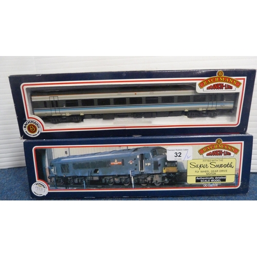 32 - Bachmann Branchline OO gauge 31/075 class 46 peak diesel 46026, Leicestershire & Derbyshire Yeom... 