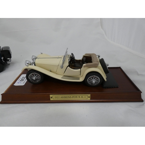 330 - Four Franklin Mint diecast scale models of classic cars to include a 1929 Rolls-Royce Phantom 1, 190... 