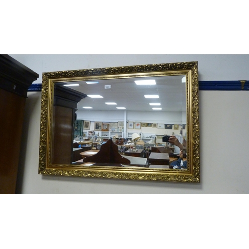 345 - Contemporary gilt wall mirror.