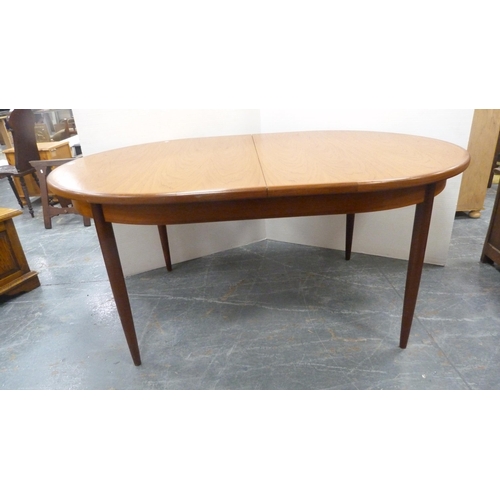 357 - G Plan teak D-end extending dining table.